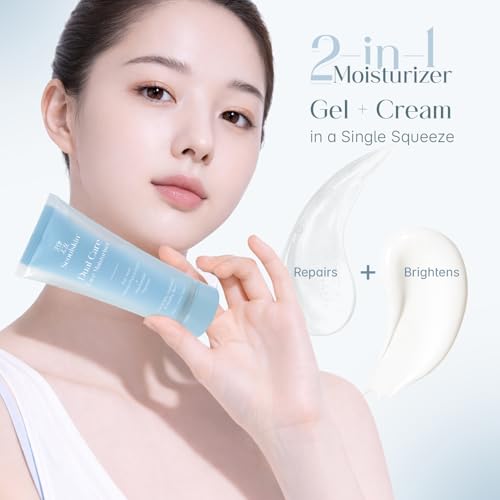 Image of Seoulskin Dual Care Face Moisturizer Cream | 2-in-1 Face Moisturizer for Women | Lightweight Gel Cream | Brightening & Hydrating Face Cream | Repairs Skin Barrier | With Kojic Acid, Niacinamide & Peptides | Non-Comedogenic | 50g