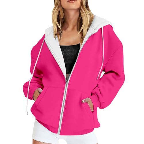 Sweat femme capuche zip imprimé idéal pour vos promenades et moments de détente