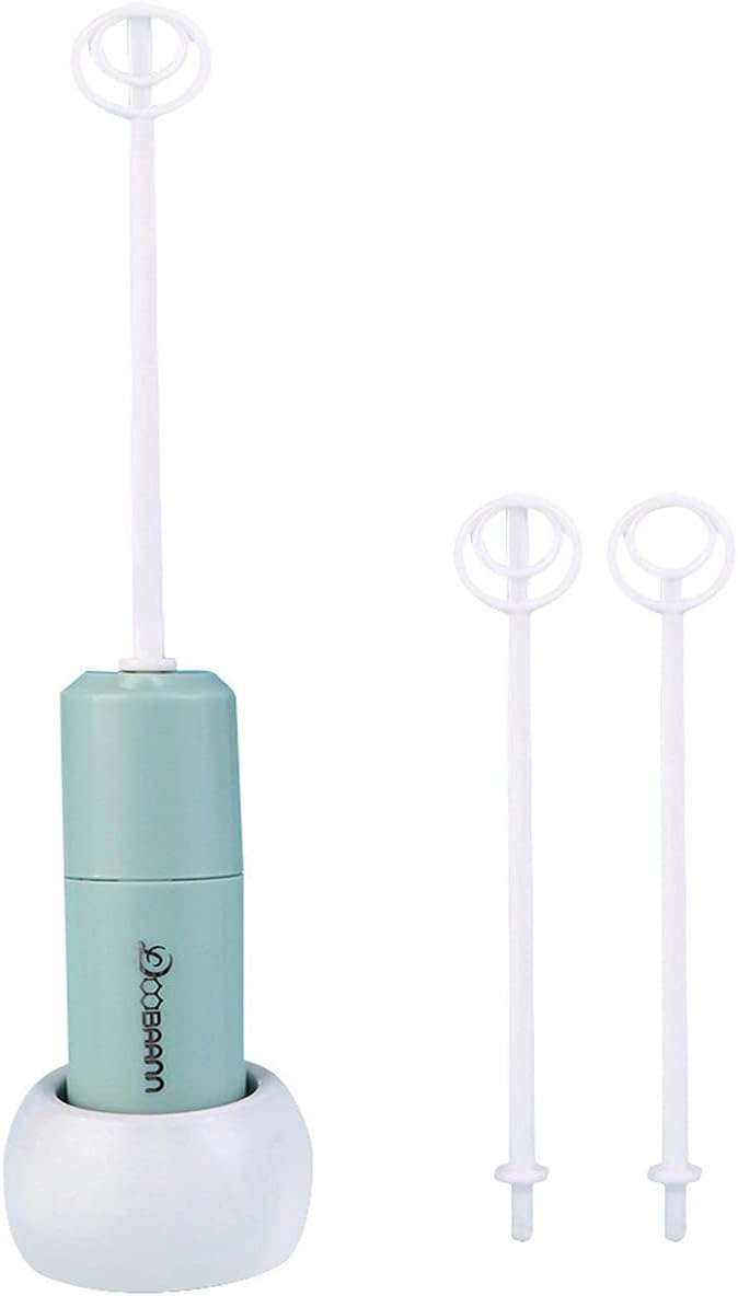 Handheld Electric Formula Stirrer,Electric Milk Frothers,Handheld Drink Mixer (Blue)