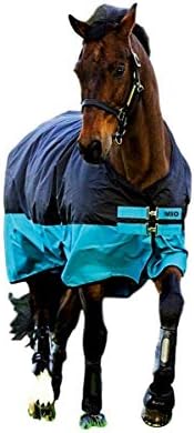 Horseware Mio Turnout medium 200g - Black with Turquoise& Black, ...