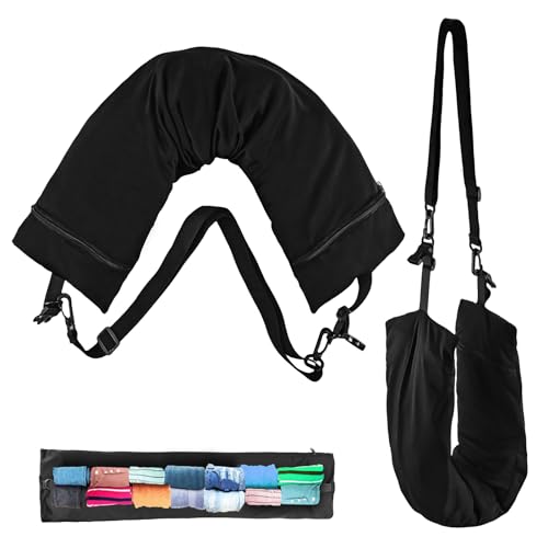 OXRXRO Nackenkissen Befüllbar Reise, Nackenkissen Flugzeug Kein Füllstoff, Befüllbares Nackenkissen Flugzeug, U-Förmiges Reise Nackenkissen für Flugreisen, Autoreisen (Kein Füllstoff)