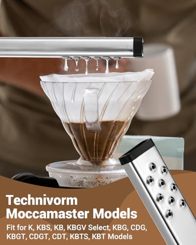 HORTHERO Braço de saída de café 53054 de 9 furos compatível com todas as cafeteiras de 1,25 litro e