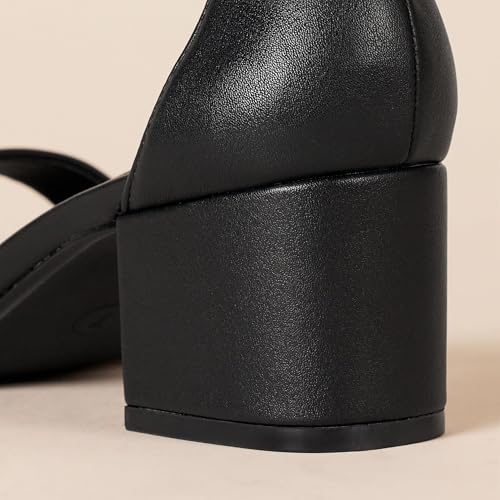 Image of Amazon Essentials Women's Two Strap Ankle Strap Block Heel Sandal