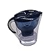 Caraffa Filtrante Per L'acqua Da 3.5L-Display Elettronico, Conto Alla Rovescia Intelligente,Carbone Attivo + Resina A Scambio Ionico,Rimuovere Le Impurità, Il Cloro, La Candeggina,Color Blu.