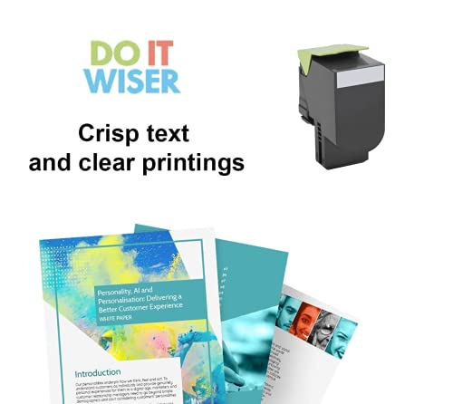 Do It Wiser Compatible Toner Cartridge Replacement For Lexmark 701Hk 70C1Hk0 - Cs310Dn Cs310N Cs410Dn Cs410N Cs510De Cs510Dte (High Yield, Black) #TOP3