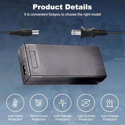 42V 2A UL Electric Scooter Charge,6Plugs for Gotrax Electric Scooter Charger,Hover-1,Hiboy,Jetson,VOLPAM,Maxshot V1 Scooter