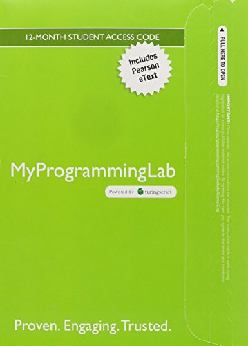 MyLab Programming with Pearson eText -- Access Card -- for Introduction to Computing and Programming in Python (My Programming Lab)