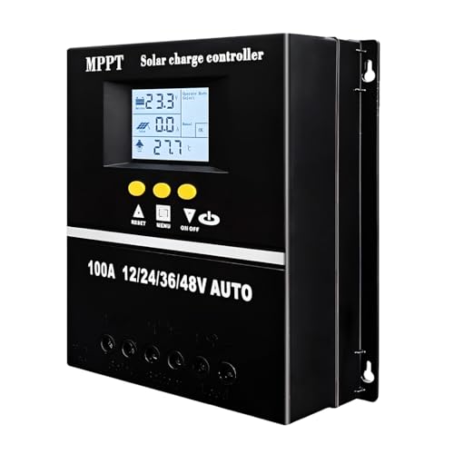 Y&H 60A Solarladeregler 12V24V36V48V LCD Intelligenter Regler Max 100V Eingang Dual USB für Blei-Säure/Lithium,Kommunikationsbasisstationen,Stromversorgungssysteme,Signalleuchten,Straßenbeleuchtung