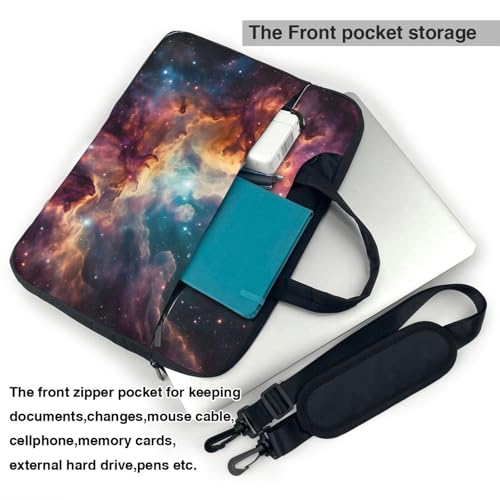 Maletín para laptop 14 pulgadas impermeable con estampado nebulosa miniatura 6