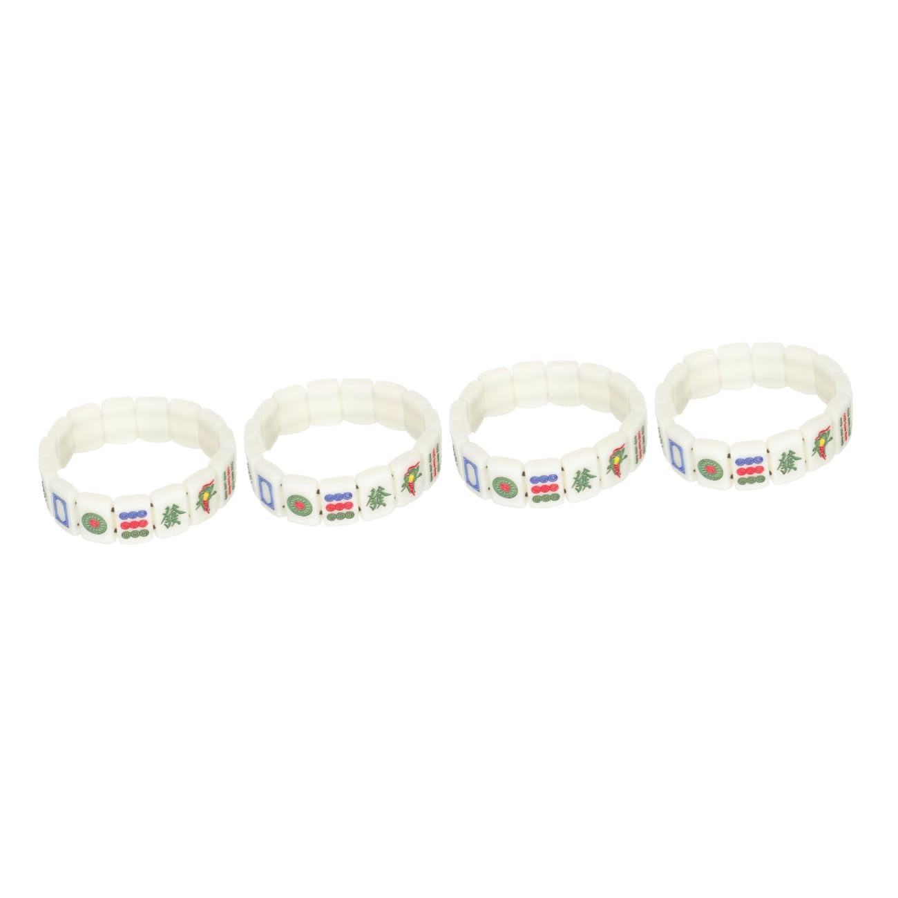 Bracelet de Mahjong extensible en acrylique de 18mm Ciieeo - 8