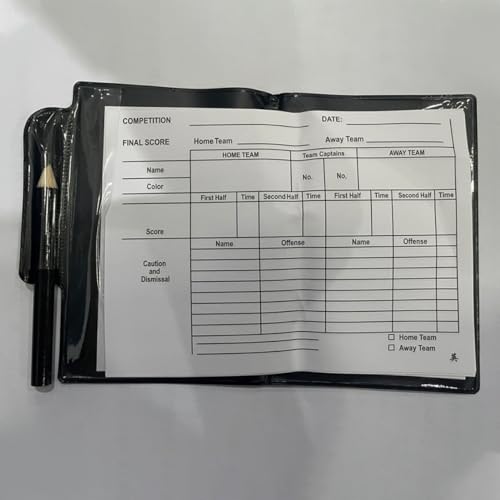 GALPADA Kit árbitro fútbol 2 silbatos con tarjetas y libreta miniatura 7