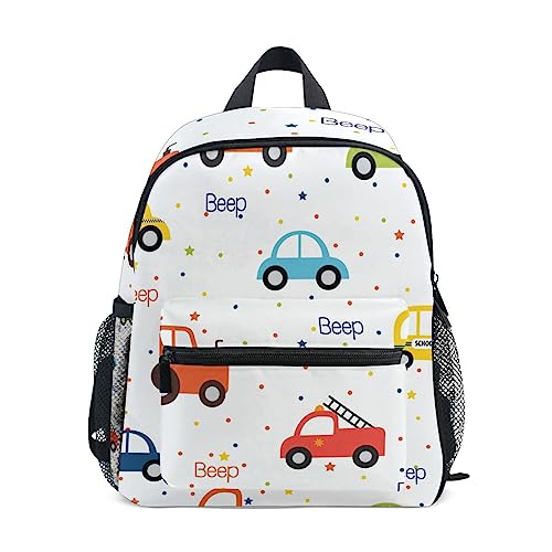 Sac à dos enfant sur le thème des voitures idéal pour la rentrée scolaire en maternelle