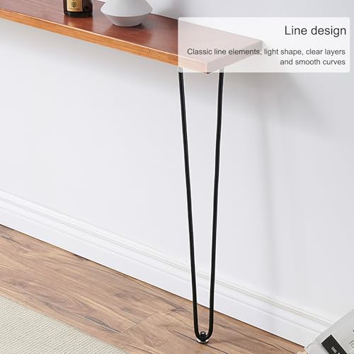 Mesa consola moderna de madera detrás del sofá para pasillo largo 5