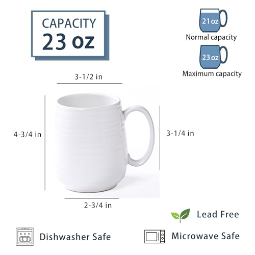 Tazón grande de cerámica 23 oz, apto para microondas miniatura 2