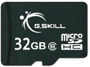 G.Skill 32GB Class 6 MicroSDHC Flash Card with SD Adapter (FF-TSDG32GA-C6)