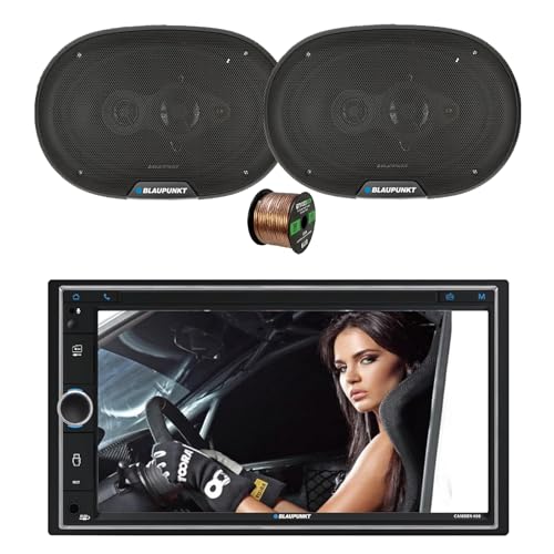 Blaupunkt CAMDEN 450 7” Touchscreen Double DIN Bluetooth AM/FM Digital Multimedia Receiver, 2x 6x9