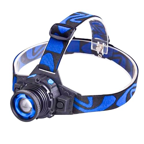 Lanterna De Cabeça Farol Led Recarregável Usb Com Zoom e Fita Ajustável