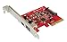 Ableconn PU31-1A1C USB 3.1 Gen 2 (10 Gbps) Type-C & Type-A PCI Express (PCIe) x4 Host Adapter Card - Dual USB3.1 10Gbps with One USB-C and One USB-A