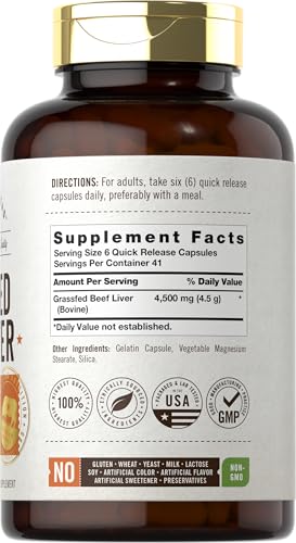 Carlyle Grass Fed Beef Liver Capsules
