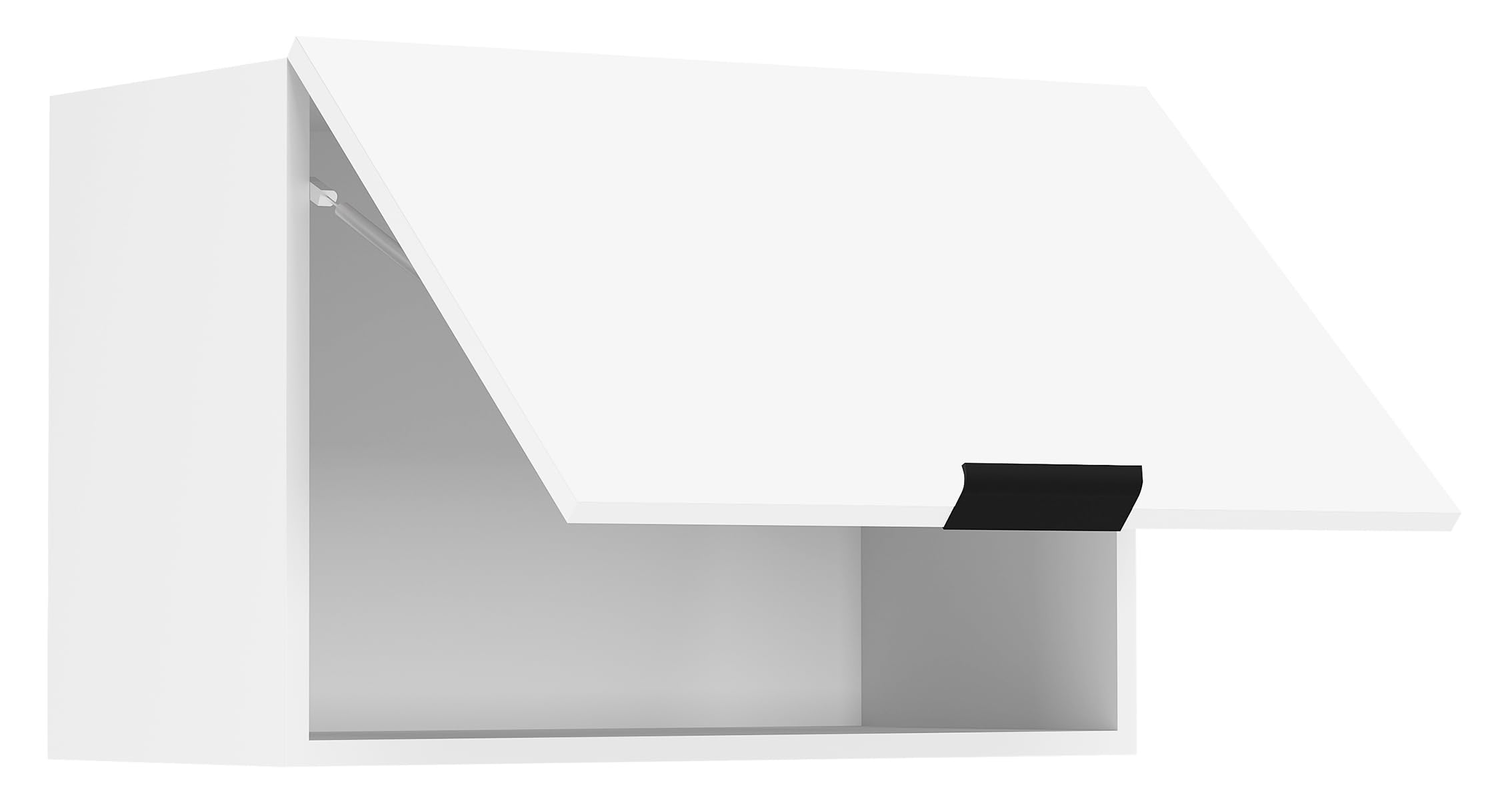 VCM Küchenschrank hängend | Maße ca. H. 40 x B. 60 x T. 31 cm | Hängeschrank mit Klapptür | Dunstabzug | Küchenmöbel – Fasola Weiß