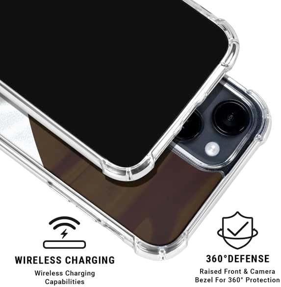 Skinit Clear Phone Case Compatible with iPhone 14 Plus - Officially Licensed NFL Cleveland Browns Design