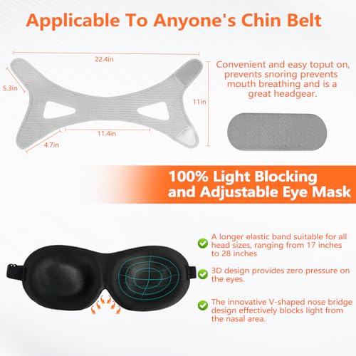 image for WPDGAD Anti Snoring Devices, Chin Strap for Sleeping CPAP Users, Snori