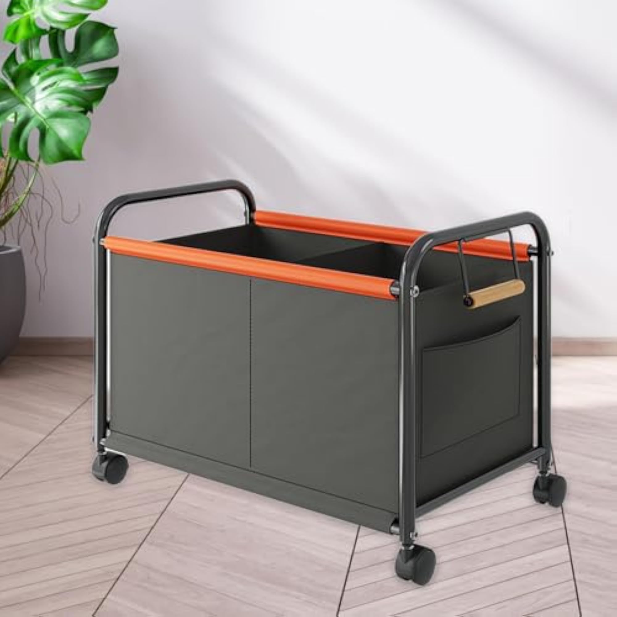 Creations Toy Chest with Wheels, Sturdy Trolley Organizer