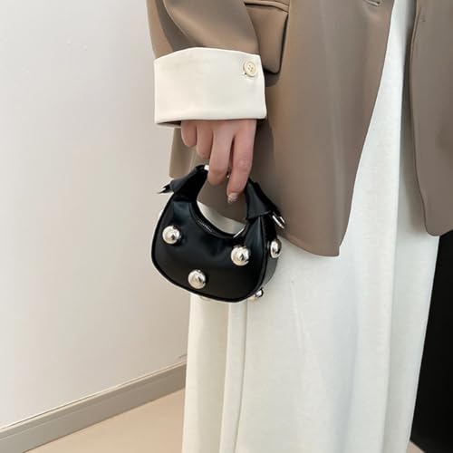 Pu Leather Crossbody Bag Fashion Rivet Small Handbag Waterproof Tote Bag Mini Messenger Bag for Women Girls2