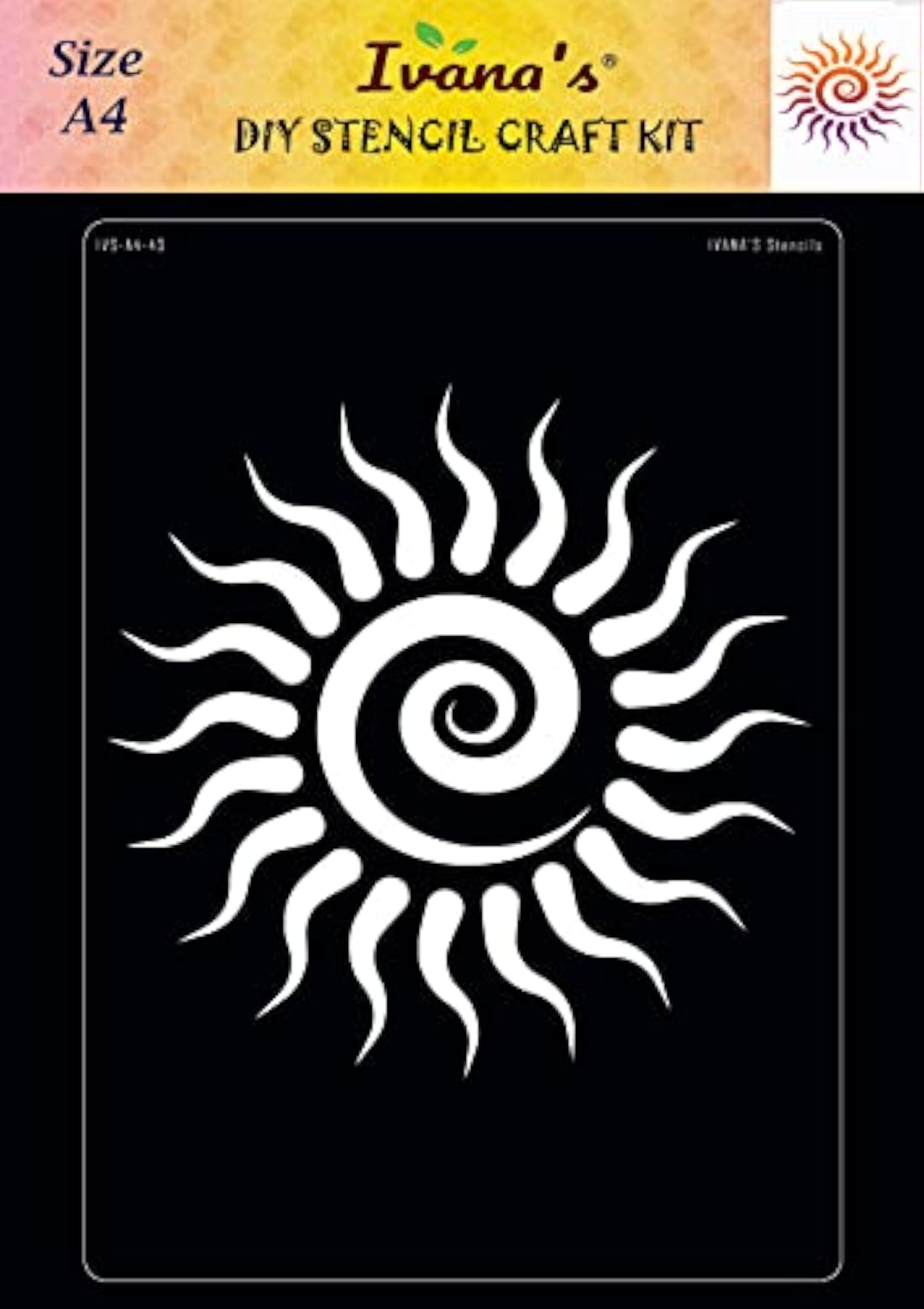 Ivana's Sun Stencil for Art & Craft Projects