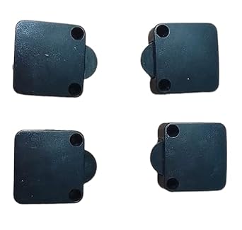 OTS LIGHTS Black Push Button Wood Mech Wardrobe ON/Off Cabinet Door Light Control Switch Cabinet Door Switch (Pack of 4)