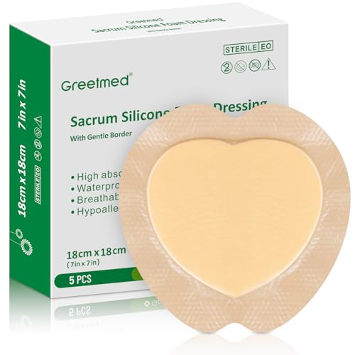 Sacrum Foam Dressing with Border - Silicone Adhesive 7