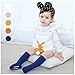 Yenzat Baby Toddler Knee High Non Skid Socks Grip Girls Boys Long Stockings Anti Slip 18-36 Months 5 Pairs
