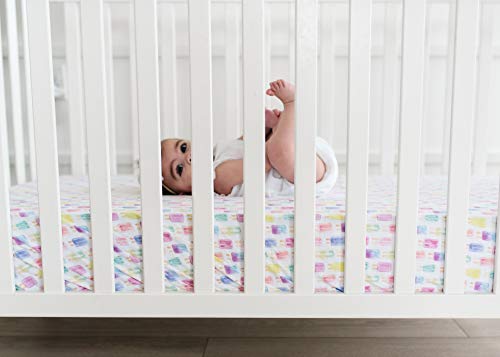 Image of Premium Fitted Knit Crib Sheet /Toddler Sheet Summer by Copper Pearl
