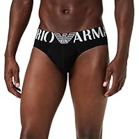 Emporio Armani Bodywear MEN'S KNIT BRIEF, Black, X-Large