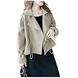 ONE UMB ワンアンブ 208 カーキ L 大きいサイズ タイト フリル 春夏 カジュアル フェミニン 無地 黒 コート 春コート スプリングコート スプリングアウター アウター ジャケット 長袖 薄手 厚手 ゆったり 体型カバー 着痩せ 人気 お洒落 きれいめ 可愛い 韓国