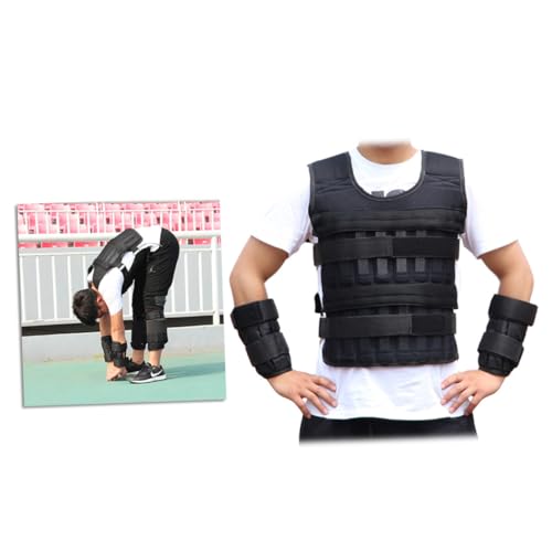 Kisangel Weight-bearing Vest Body-building Gear 3kg Vest Strip No Arm Sleeve Breathable Material Perfect for Home Workout