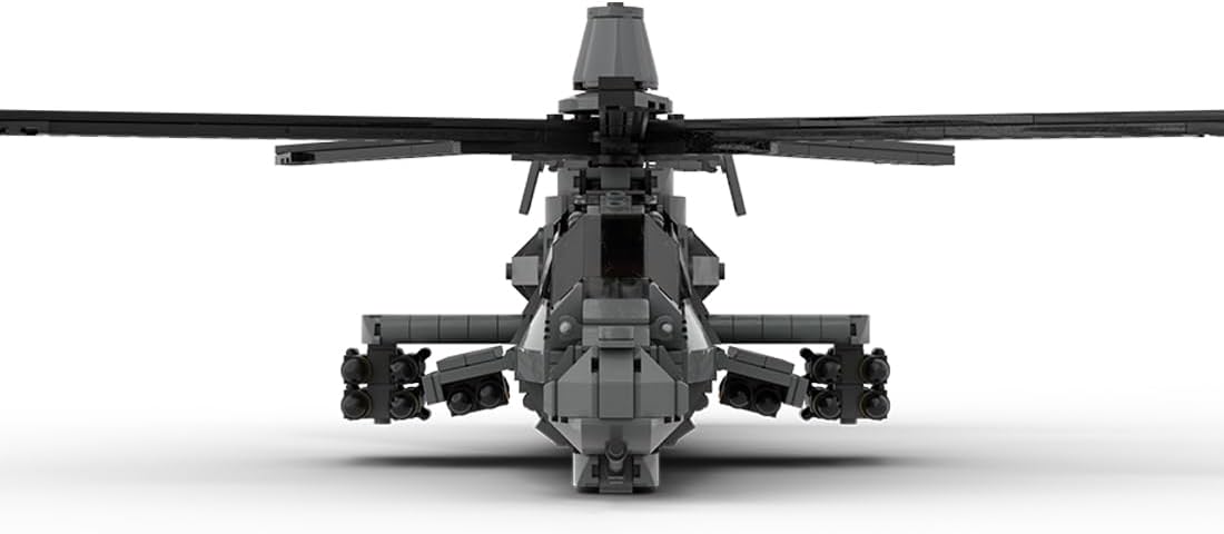 RAH-66 Helicopter Building Blocks Set MOC, 952PCS 1/35 MOC-208482 Stealth Helicopter Model, DIY Assembly Military Helicopters Building Bricks Set for Adults, Decor Gift