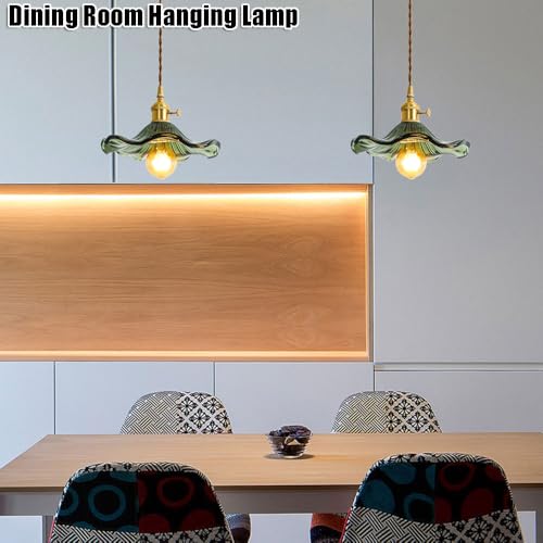 Lámpara colgante de cristal E27 para iluminar techos de balcones oscuros 2