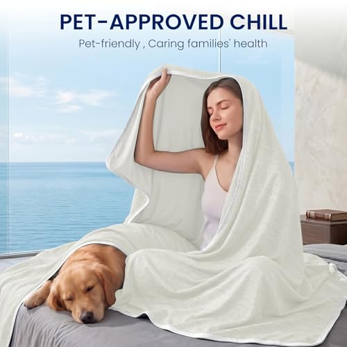 Image of Topcee Cooling Blanket Queen Size 90 inchx90 inch for Hot Sleepers Summer Blanket