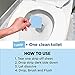 Nature Clean Non-Toxic Toilet Bowl Cleaners Strips 36 count, Plastic-Free Packaging, Natural Toilet Cleaner Septic Safe, Refresh Toilets & Bathroom. No Splash
