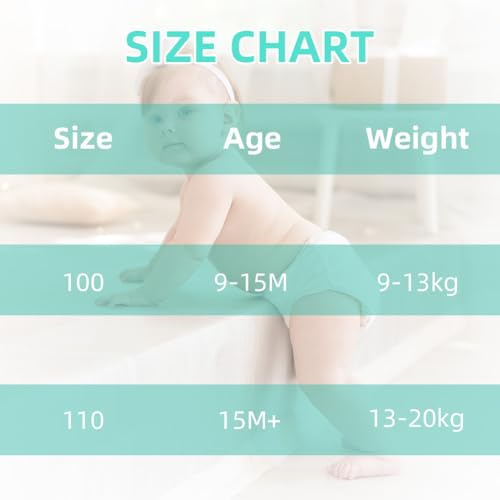 Aolso Töpfchen-Trainingshosen, 6 Stück Baby-Kleinkind-Trainingshosen, Kinder Töpfchen Trainingshose für Mädchen Jungen, 100% Baumwolle, Waschbar und Wiederverwendbar (Junge-110)