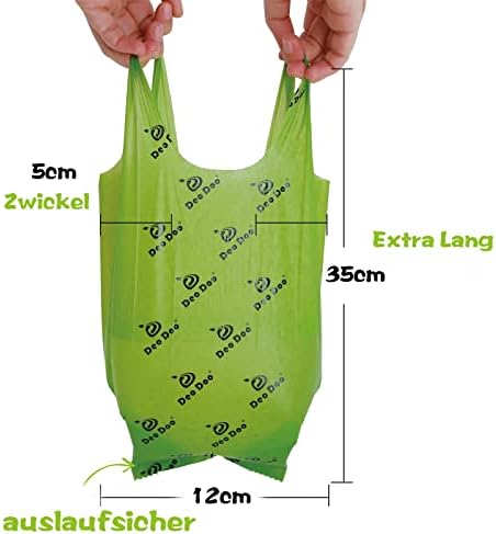 Dog Poo Bags with Handle, 270 Counts Leak Proof and Extra Thick Waste Bags Refill Rolls for Dogs, Cherry Blossom Scented