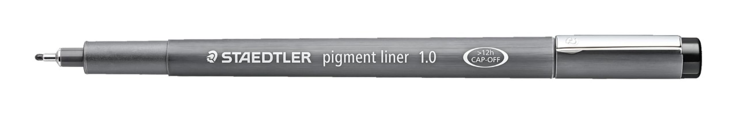 Staedtler 308 10-9 Pigment Liner Fineliner Pen - 1.0Mm Nib - Black Ink - Single