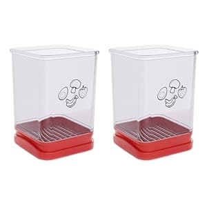 2 PCS Tewodila Fruit Slicer Cup, Speed Cutter for Strawberry Banana Grape Egg, Stainless Steel Vegetable Cutting Kitchen Gadget, Kitchen Portable Slicing Tool