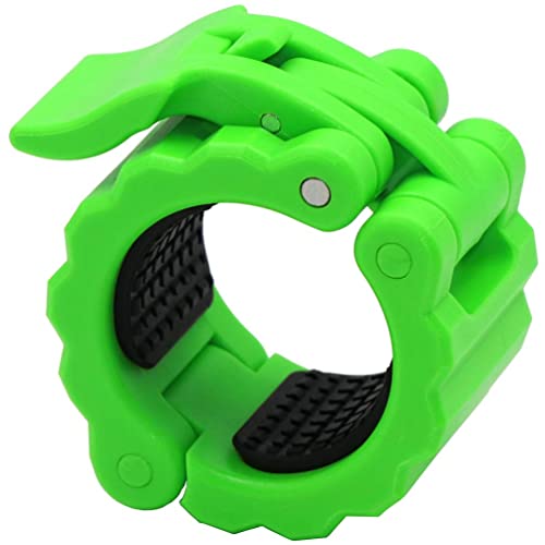 Disens Weight Bench Clamps,Bench Clamp For Weight,Lifting Clips Weight Clips For Bars,Weight Bar Clamps,Gym Clips,Non-Slip Barbell Clips Green Quick Release Standard Collars 2'' For Gym Weight-Lifting #TOP3
