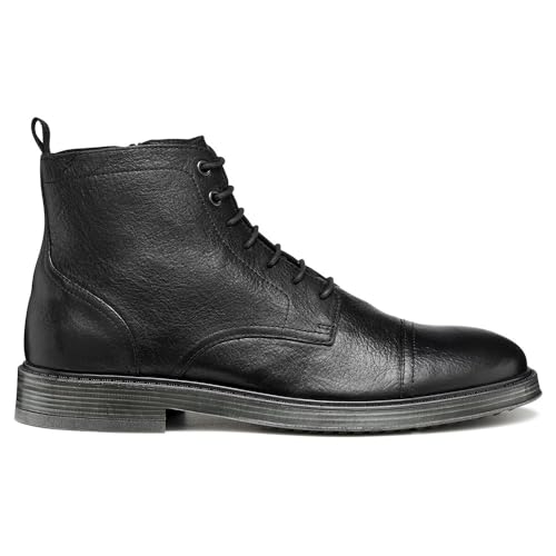 Geox Homme U Henreys Bottines à la Cheville, Noir, 42 EU