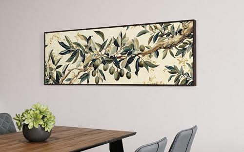 Peinture sur toile méditerranéenne pour une salle à manger lumineuse