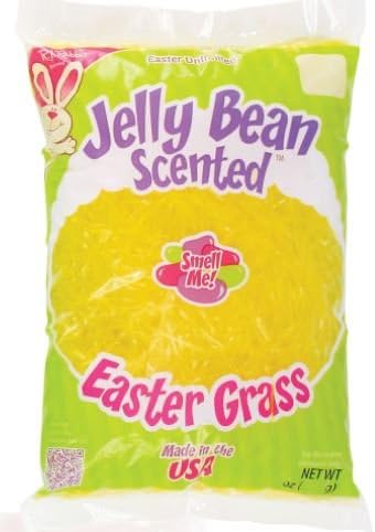 R.J. Rabbit Jelly Bean Scented Easter Grass 2 oz (Yellow) #1290