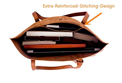 Nodykka Women Tote Bags Top Handle Satchel Handbags PU Faux Leather Tassel Shoulder Purse