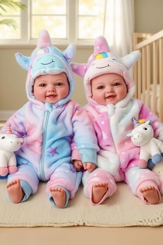 BABESIDE Baby Dolls Twins -17 Cute Soft Body Realistic Newborn Twin Dolls